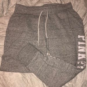 VS Pink Gray Sweats